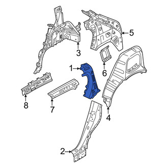 Volvo OE - Left Upper Body C-Pillar Reinforcement