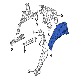 Volvo OE - Rear Left Outer Wheel Housing Side Panel