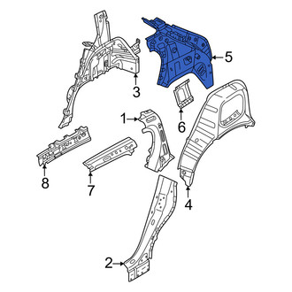 Volvo OE - Rear Left Quarter Panel Reinforcement