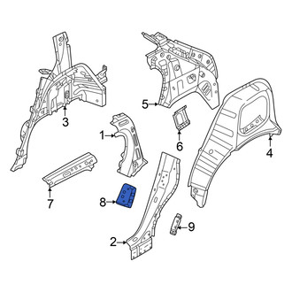 Volvo OE - Rear Left Door Lock Striker Plate