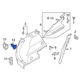 Volvo OE - Rear Left 12 Volt Accessory Power Outlet