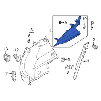 Volvo OE - Rear Left Upper Interior Quarter Panel Trim Panel