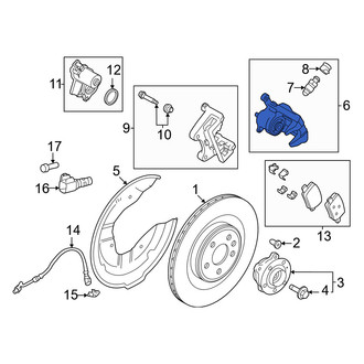 Volvo OE - Rear Left Disc Brake Caliper