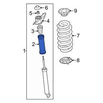 Volvo OE - Rear Left Suspension Shock Absorber