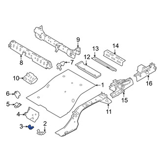 Volvo OE - Center Floor Pan Bracket