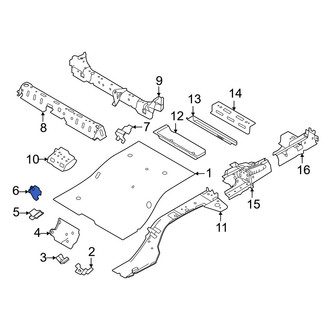 Volvo OE - Center Floor Pan Bracket