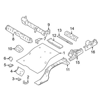 Volvo OE - Rear Body & Floor - Floor & Rails