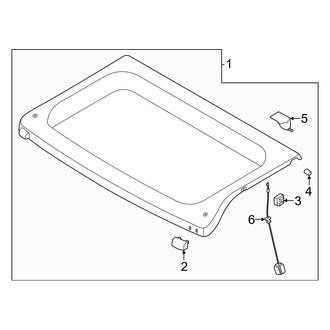 Volvo OE - Rear Body & Floor - Interior Trim (Luggage Cover)