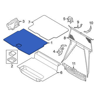 Volvo OE - Rear Spare Tire Compartment Cover