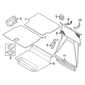 Volvo OE - Right Cargo Net Bracket