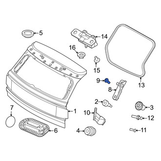 Volvo OE - Upper Liftgate Support Strut Holder Screw
