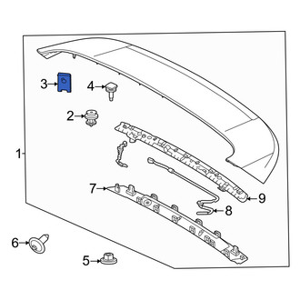 Volvo OE - Spoiler Nut