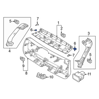 Volvo OE - Liftgate Trim Nut