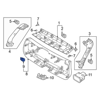 Volvo OE - Center Liftgate Trim Panel Clip