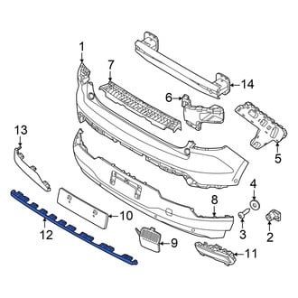 Volvo OE - Rear Center Bumper Trim