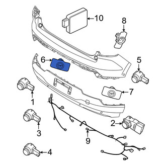 Volvo OE - Rear Center Left Parking Aid Sensor Housing