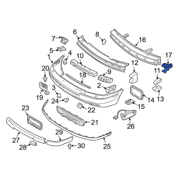 Bumper Cover Reinforcement Bracket