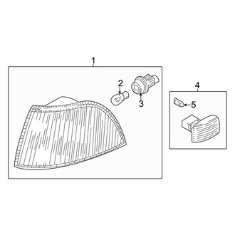 Volvo OE - Front Lamps - Park & Signal Lamps (1.9L)