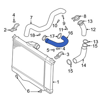 Volvo OE - Upper Intercooler Pipe