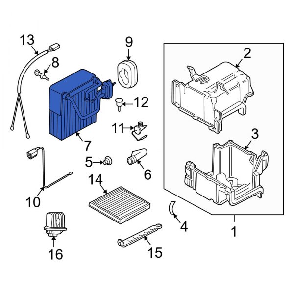 A/C Evaporator Core