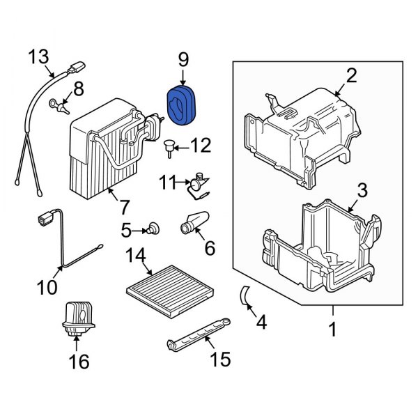 A/C Evaporator Core Seal