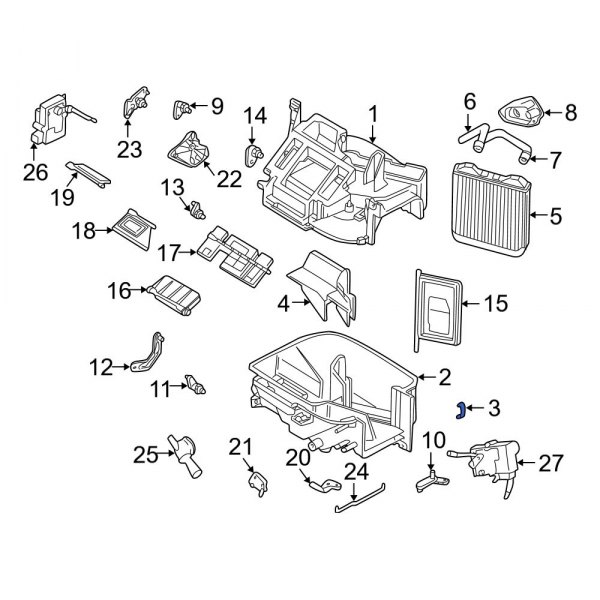 Heater Core Case Clip