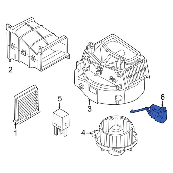 HVAC Air Inlet Door Actuator