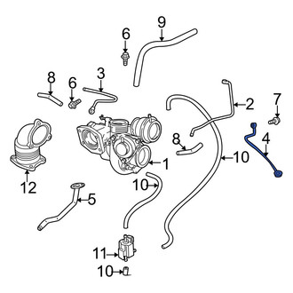Volvo OE - Turbocharger Coolant Line