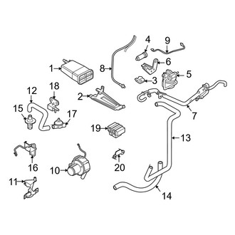 Volvo OE - Emission System - Emission Components (Base 1.9L Gas)
