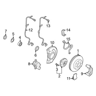 Volvo OE - Front Suspension - Brake Components (Base 1.9L)