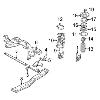 Volvo OE - Front Suspension - Suspension Components (1.9L)