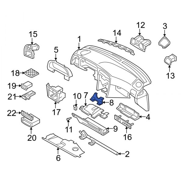 Instrument Panel Trim Panel Clip