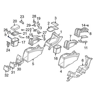 Volvo OE - Console Hinge Pin