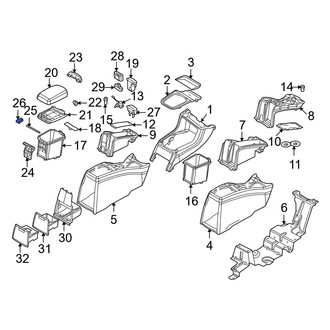 Volvo OE - Console Hinge Pin Spring