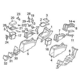 Volvo OE - Console (1.9L)