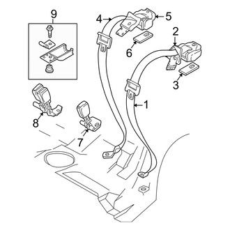Volvo OE - Restraint Systems - Rear Seat Belts (Base)