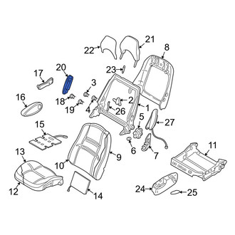 Volvo OE - Left Seat Armrest Bracket