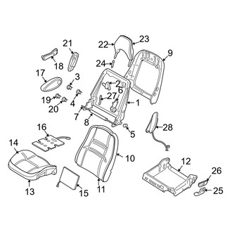 Volvo OE - Seats & Tracks - Front Seat Components (Power Driver Seat), (1.9L)