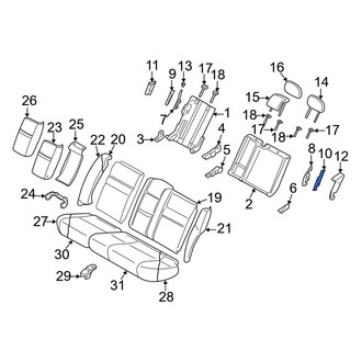 Volvo OE - Rear Left Seat Back Lock Bracket