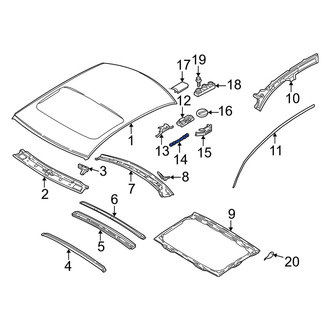 Volvo OE - Roof Drip Molding Bracket