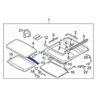 Volvo OE - Sunroof Drip Rail