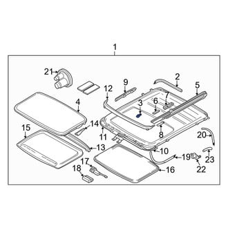 Volvo OE - Sunroof Seal Clip