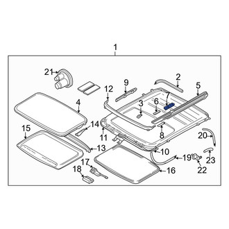 Volvo OE - Right Sunroof Guide Rail Bracket