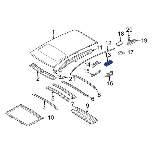 Roof Drip Molding Clip