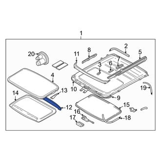 Volvo OE - Sunroof Drip Rail