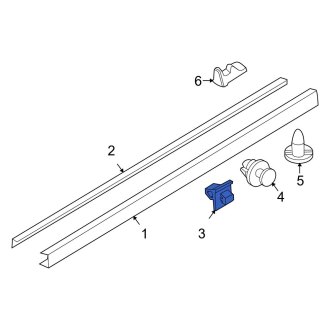 5x Tür Verkleidung Klammern Clip Weiß - Passend Für Volvo S40, V40 - 30808521
