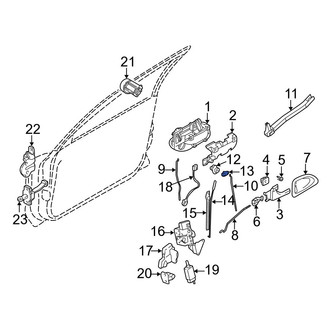 Volvo OE - Left Door Lock Rod Clip