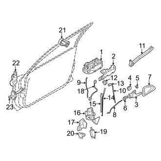 Volvo OE - Front Door - Lock & Hardware (1.9L)