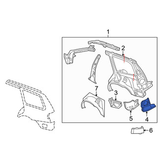 Volvo OE - Rear Left Quarter Panel Filler Panel