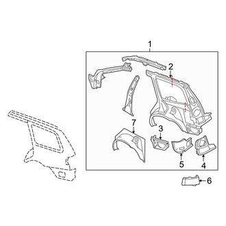 Volvo OE - Quarter Panel - Inner Structure (Base)